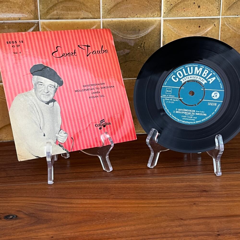 Evert Taube Vol. 4 Havsörnsvalsen / Linnéa 45rpm 7" EP 1956 Columbia SEGS18